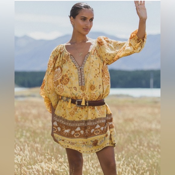 Spell Mystic Tunic Dress Sunflower Large - Picture 2 of 15
